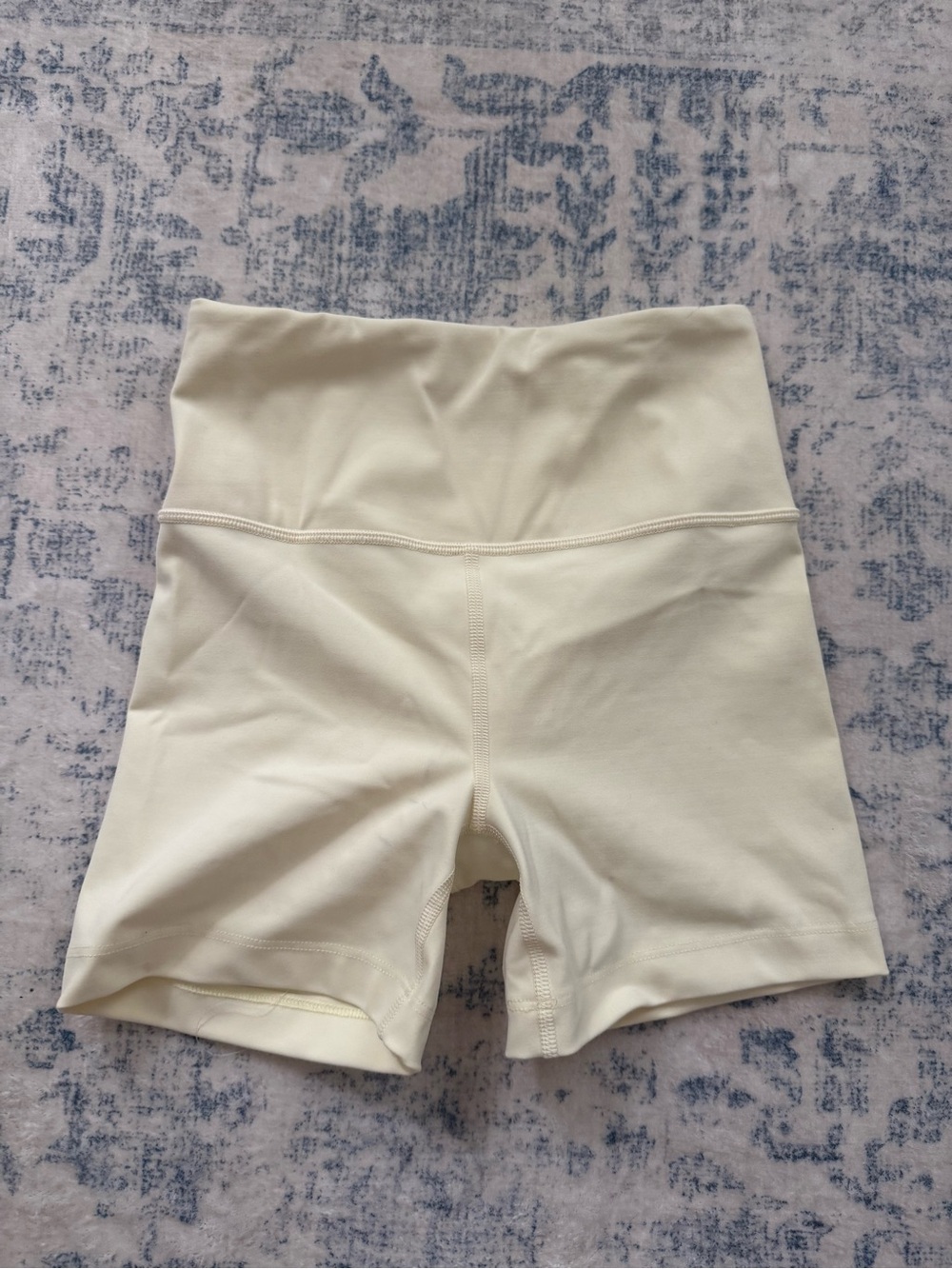 Athleta Yellow High-Rise Bike Shorts